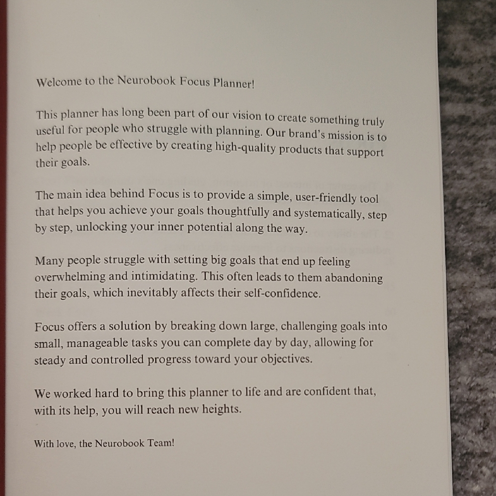 Focus Red Notebook - Picture 2 of 4